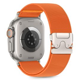 remienok na hodinky Apple Watch SE 3 44mm - TECH-PROTECT NYLON CLASP Remienok pre Apple Watch 44 / 45 / 46 / 49mm ORANGE