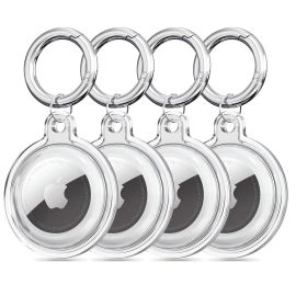 obojstranný kryt Apple AirTag - TECH-PROTECT ICON 4-PACK Obal na Apple Airtag priehľadný