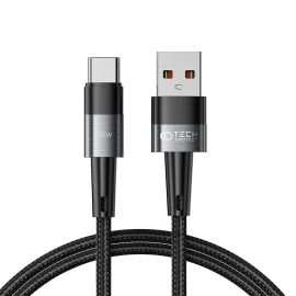 kábel USB káble - TECH-PROTECT ULTRABOOST 100cm Kábel USB / USB Typ-C 66W čierny