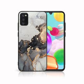 zadný kryt Samsung Galaxy A41 - MY ART Ochranný obal pre Samsung Galaxy A41 GREY MARBLE (140)