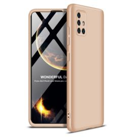 obojstranný kryt, zadný kryt Samsung Galaxy A51 - 360° Ochranný kryt Samsung Galaxy A51 zlatý