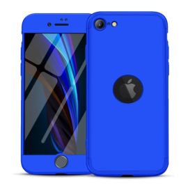 obojstranný kryt, zadný kryt Apple iPhone SE 2022 - 360° Ochranný kryt Apple iPhone SE 2022 / 2020 modrý