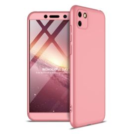 obojstranný kryt, zadný kryt Huawei Y5p - 360° Ochranný kryt Huawei Y5p ružový