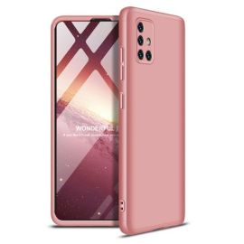 obojstranný kryt, zadný kryt Samsung - 360° Ochranný kryt Samsung Galaxy A51 ružový