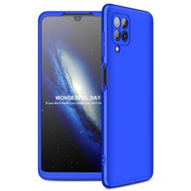 obojstranný kryt, zadný kryt Samsung Galaxy M32 - 360° Ochranný kryt Samsung Galaxy M32 modrý