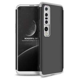 obojstranný kryt, zadný kryt Xiaomi - 360° Ochranný kryt Xiaomi Mi 10 čierny-strieborný