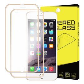 sklo / fólia iPhone 6 / iPhone 6S - 3D METALLIC tvrdené sklo predné + zadné Apple iPhone 6 / 6S zlaté