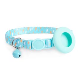 puzdro pre lokalizačný čip Apple AirTag - PROTEMIO JINGLY PAW Obojok s rolničkou a puzdrom pre Apple AirTag BLUE