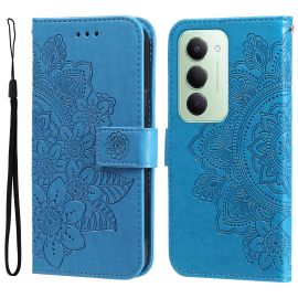 peňaženkové / vyklápacie puzdro Xiaomi Redmi 15 5G - ART MANDALA Peňaženkový obal s remienkom pre Xiaomi Redmi 15 / Redmi 15 5G modrý