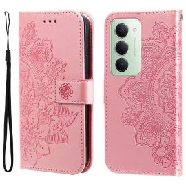 peňaženkové / vyklápacie puzdro Xiaomi Redmi 15 5G - ART MANDALA Peňaženkový obal s remienkom pre Xiaomi Redmi 15 / Redmi 15 5G ružový