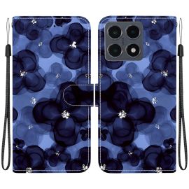 peňaženkové / vyklápacie puzdro Xiaomi 15T - ART Peňaženkový obal pre Xiaomi 15T INK BLUE FLOWER