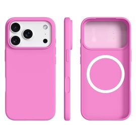 zadný kryt Apple iPhone 17 Pro - RUBBER MAGSAFE Silikónový kryt pre Apple iPhone 17 Pro / iPhone 18 Pro tmavoružový