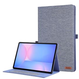 zaklápacie puzdro Samsung Galaxy Tab S10 FE+ - FABRIC Zaklápací kryt pre Samsung Galaxy Tab S10 FE+ modrý