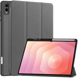 zaklápacie puzdro Samsung Galaxy Tab S11 Ultra - LEATHER Zaklápací kryt pre Samsung Galaxy Tab S11 Ultra šedý
