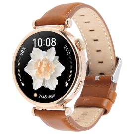 remienok na hodinky Garmin Lily 2 Active - LEATHER Kožený remienok pre Garmin Lily 2 / Lily 2 Active hnedý