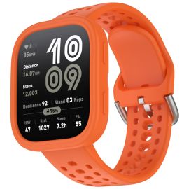 remienok na hodinky Amazfit Bip 6 - PROTEMIO COVER SET Remienok + obal na hodinky Amazfit Bip 6 oranžový