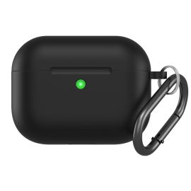 puzdro na slúchadlá Apple Airpods - HOOK Silikónový obal pre Apple AirPods Pro 3 čierny