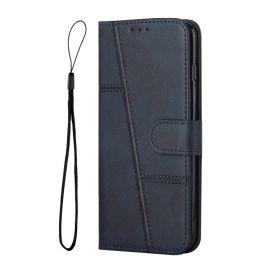 peňaženkové / vyklápacie puzdro Vivo Y21s - STITCHED Peňaženkový kryt pre Vivo Y21 / Y21s / Y33s modrý