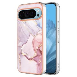 zadný kryt Google Pixel 9 - IMD MARBLE Ochranný kryt pre Google Pixel 9 / Pixel 9 Pro ROSE GOLD