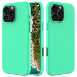 zadný kryt Apple iPhone 16 Pro Max - RUBBER Ochranný kryt pre Apple iPhone 16 Pro Max mentolový zelený