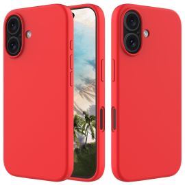 zadný kryt Apple iPhone 16 Plus - RUBBER Ochranný kryt pre Apple iPhone 16 Plus červený