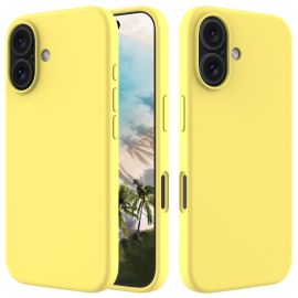 zadný kryt Apple iPhone 16 Plus - RUBBER Ochranný kryt pre Apple iPhone 16 Plus žltý