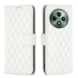 peňaženkové / vyklápacie puzdro Oppo Reno12 FS 5G - LATTICE Ochranné puzdro pre Oppo Reno12 FS 5G biele