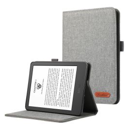 zaklápacie puzdro Amazon Kindle Paperwhite 5 - FABRIC Zaklápací kryt pre Amazon Kindle Paperwhite 5 2021 šedý
