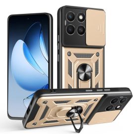 zadný kryt Honor X8c - RING CAMERA Kryt s držiakom pre Honor X8c zlatý