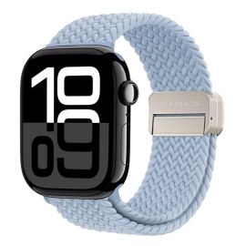 remienok na hodinky Apple Watch 10 42mm - DUX BRAIDED Nylonový remienok pre Apple Watch 10 / 11 42mm svetlomodrý