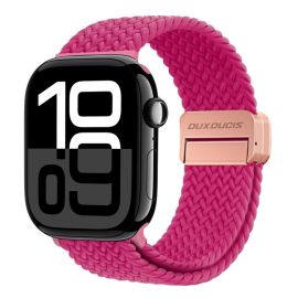 remienok na hodinky Apple Watch 10 42mm - DUX BRAIDED Nylonový remienok pre Apple Watch 10 / 11 42mm ružový