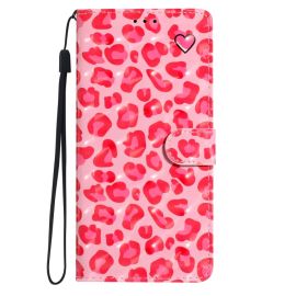 peňaženkové / vyklápacie puzdro Motorola Edge 50 - ART Peňaženkový kryt pre Motorola Edge 50 PINK LEOPARD