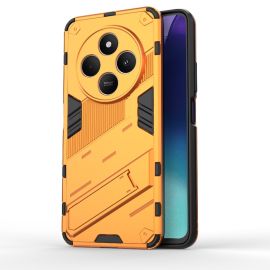 zadný kryt Xiaomi Redmi 14C - BIB Ochranný obal so stojanom pre Xiaomi Redmi 14C / Poco C75 oranžový