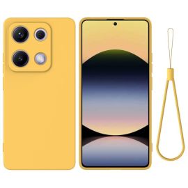 zadný kryt Xiaomi Redmi Note 14S - RUBBER Ochranný kryt pre Xiaomi Redmi Note 14S žltý
