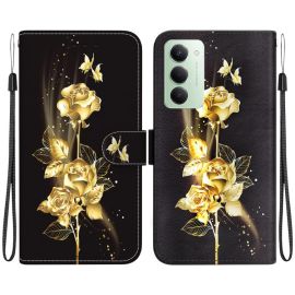 peňaženkové / vyklápacie puzdro Xiaomi Redmi 15 - ART Peňaženkový kryt pre Xiaomi Redmi 15 / Redmi 15 5G GOLD ROSE