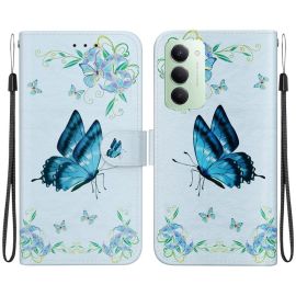 peňaženkové / vyklápacie puzdro Xiaomi Redmi 15 - ART Peňaženkový kryt pre Xiaomi Redmi 15 / Redmi 15 5G BLUE BUTTERFLY