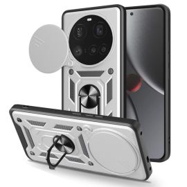 zadný kryt Xiaomi 15 Ultra - RING CAMERA Kryt s držiakom pre Xiaomi 15 Ultra strieborný
