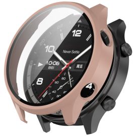 obal na hodinky OnePlus Watch 2R - PC FULL COVER Plastový kryt so sklom pre OnePlus Watch 2R ružový