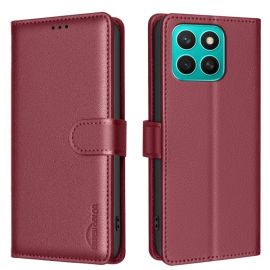 peňaženkové / vyklápacie puzdro Honor X8c - BINFEN Peňaženkové puzdro pre Honor X8c bordové