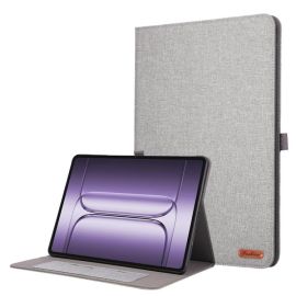 zaklápacie puzdro OnePlus Pad 3 - FABRIC Zaklápací obal pre OnePlus Pad 3 šedý