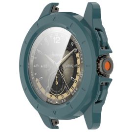 obal na hodinky Xiaomi Watch S4 Sport - PC FULL COVER Plastový kryt so sklom pre Xiaomi Watch S4 Sport tmavozelený