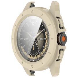 obal na hodinky Xiaomi Watch S4 Sport - PC FULL COVER Plastový kryt so sklom pre Xiaomi Watch S4 Sport béžový