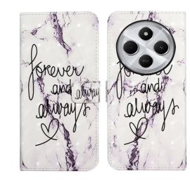 peňaženkové / vyklápacie puzdro Xiaomi Redmi 14C - ART Peňaženkový kryt pre Xiaomi Redmi 14C / Poco C75 WHITE MARBLE