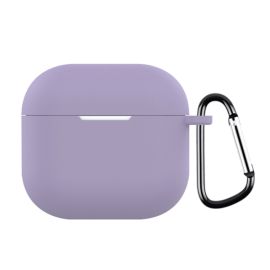 puzdro na slúchadlá Apple Airpods - HOOK Silikónový obal pre Apple AirPods 4 fialový
