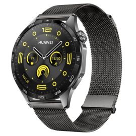 remienok na hodinky Huawei Watch GT 5 46mm - MILANESE Kovový remienok pre Huawei Watch GT 5 46mm / GT 6 46mm šedý