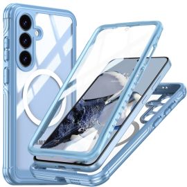 obojstranný kryt Samsung Galaxy S25 5G - DUAL MAGSAFE Obojstranný ochranný kryt pre Samsung Galaxy S25 5G modrý