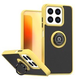 zadný kryt ZTE Blade A35 - SHADOW Ochranný kryt s držiakom ZTE Blade A35 žltý