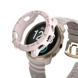 obal na hodinky Polar - TPU HALF COVER Kryt pre Polar Vantage M3 ružový