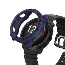 obal na hodinky Polar - TPU HALF COVER Kryt pre Polar Vantage M3 tmavomodrý