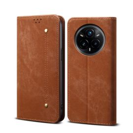 peňaženkové / vyklápacie puzdro Realme 14 Pro 5G - DENIM Peňaženkový kryt pre Realme 14 Pro 5G hnedý